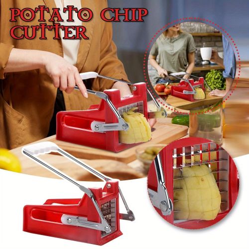 1pc Hand Push Potato Slicers Potato Slicers French Fries Divider; Home Kitchen Accessories